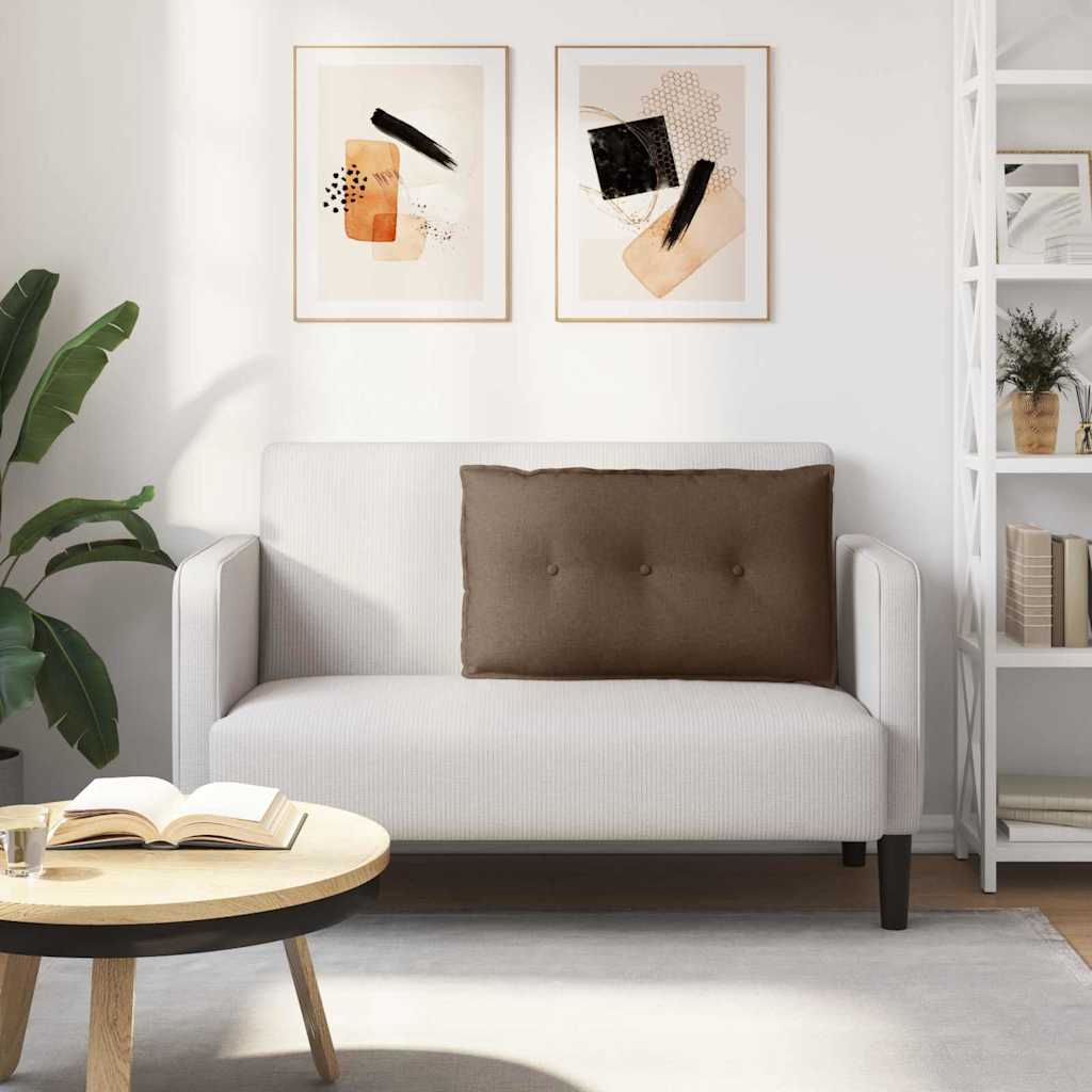 Hátpárna barna 200 x 19 x 50 cm szövet