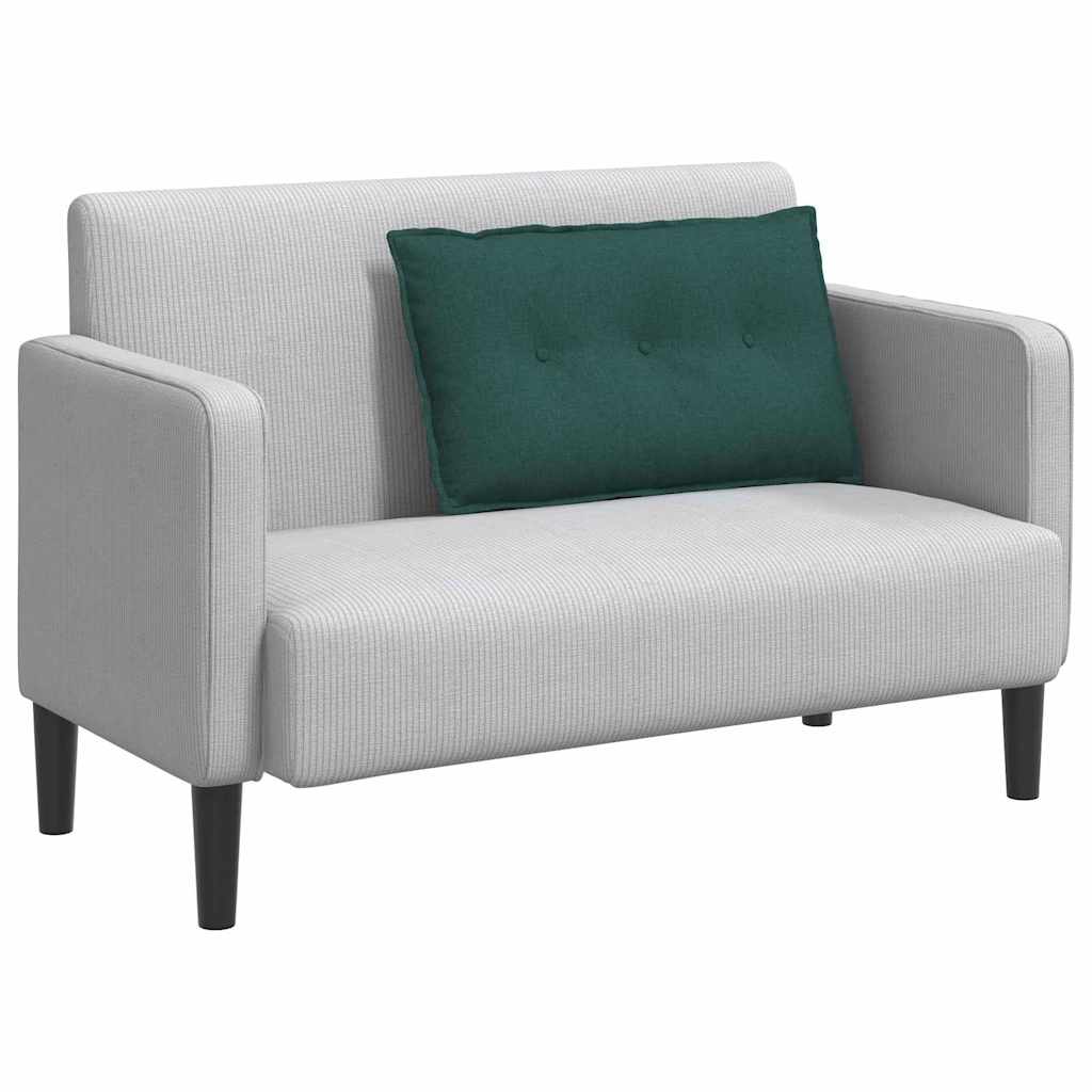 Hátpárna sötétzöld 200 x 19 x 50 cm szövet