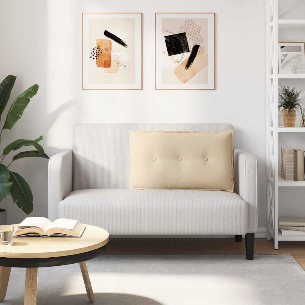 Hátpárna krém 80 x 50 cm mikroszálas szövet