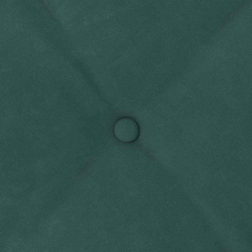 Hátpárna sötétzöld 100 x 50 cm bársonyos szövet