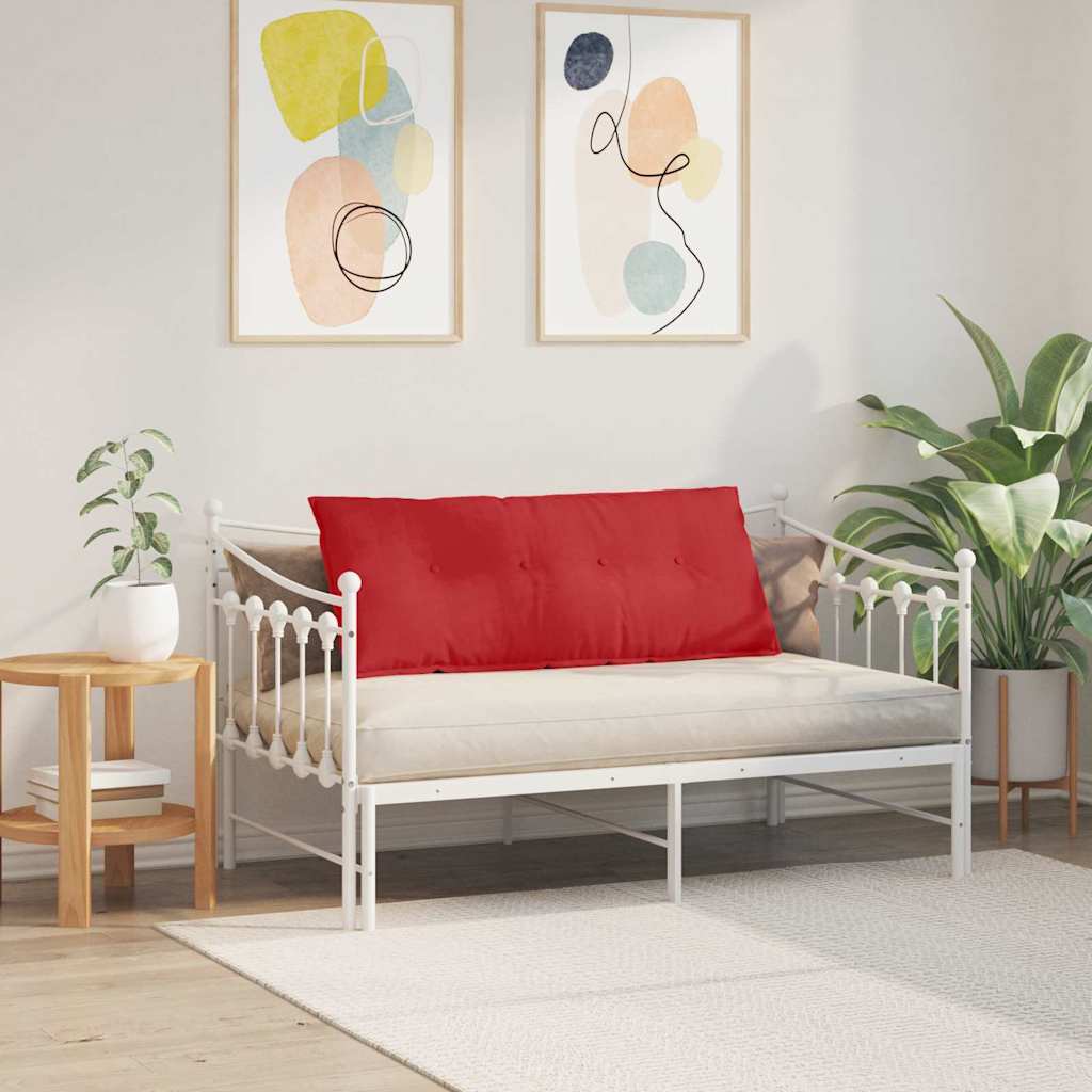 Hátpárna piros 120 x 19 x 50 cm szövet