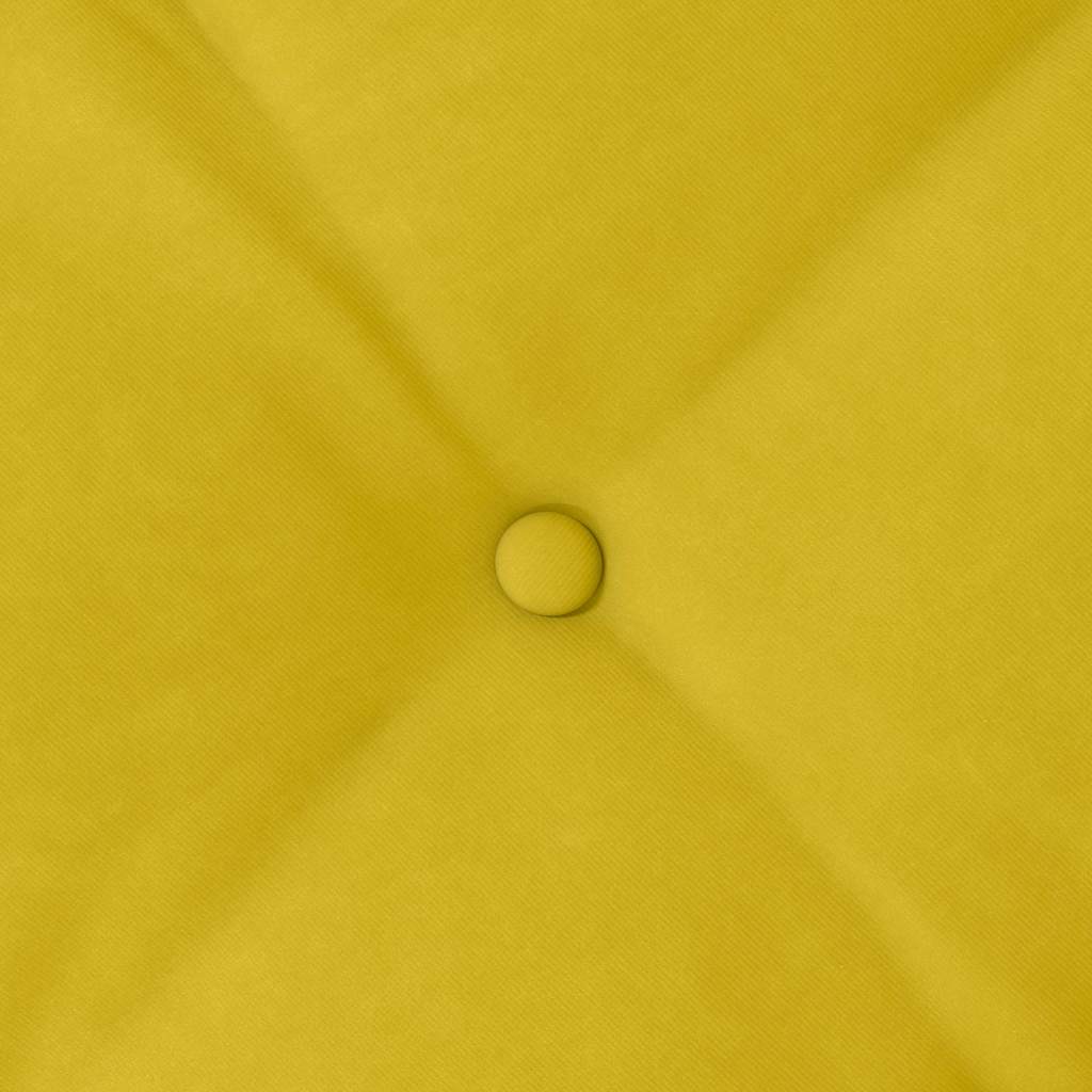 Hátpárna sárga 140 x 50 cm bársonyos szövet