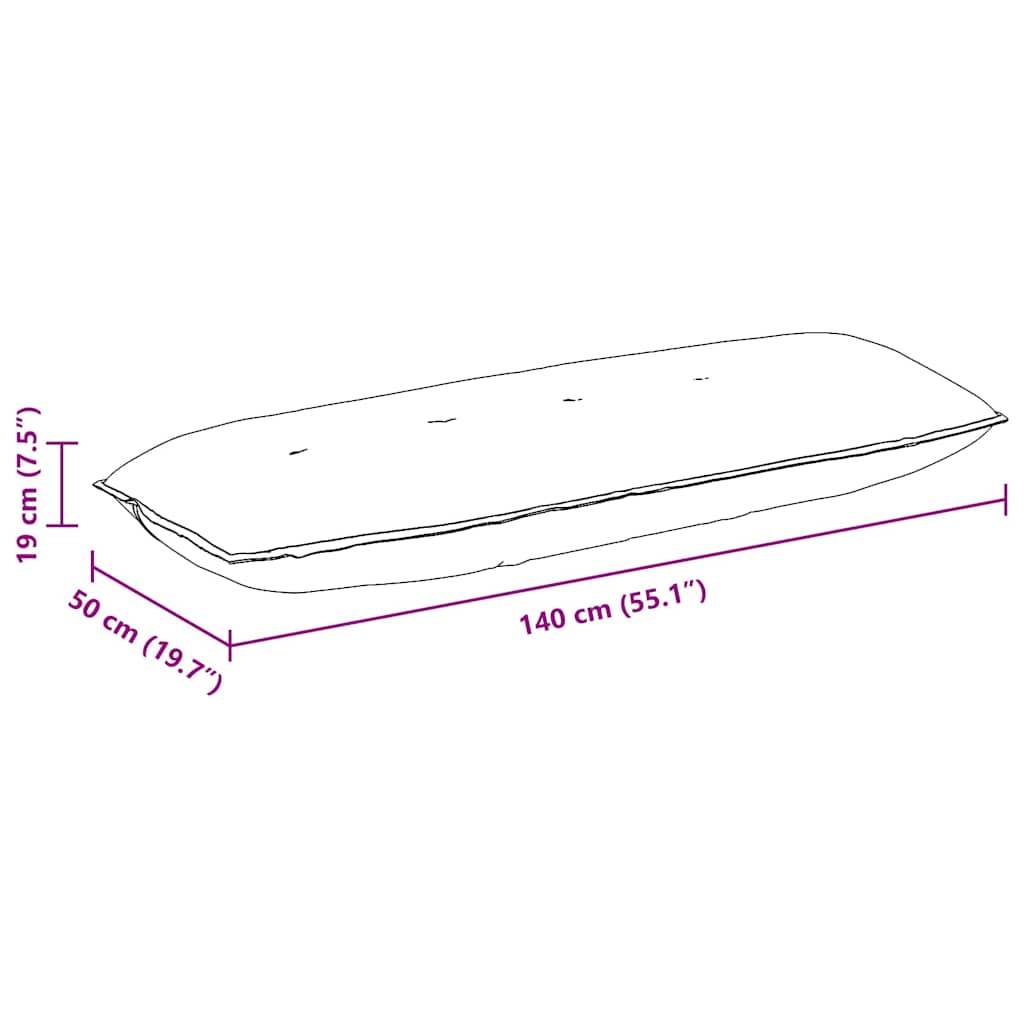 Hátpárna krém 140 x 50 cm bársonyos szövet Hátpárna krém 140 x 50 cm bársonyos szövet