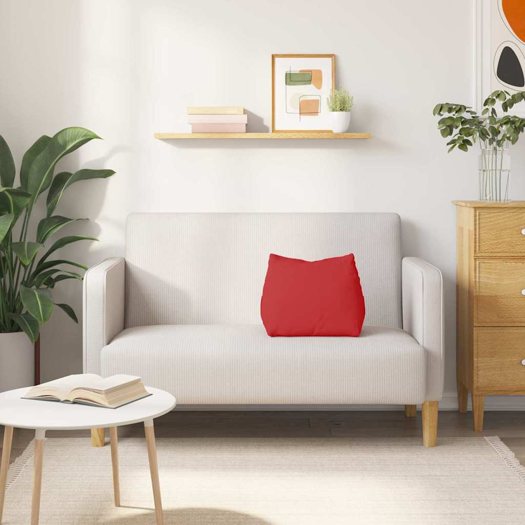 Hátpárna piros 45 x 20 x 35 cm szövet