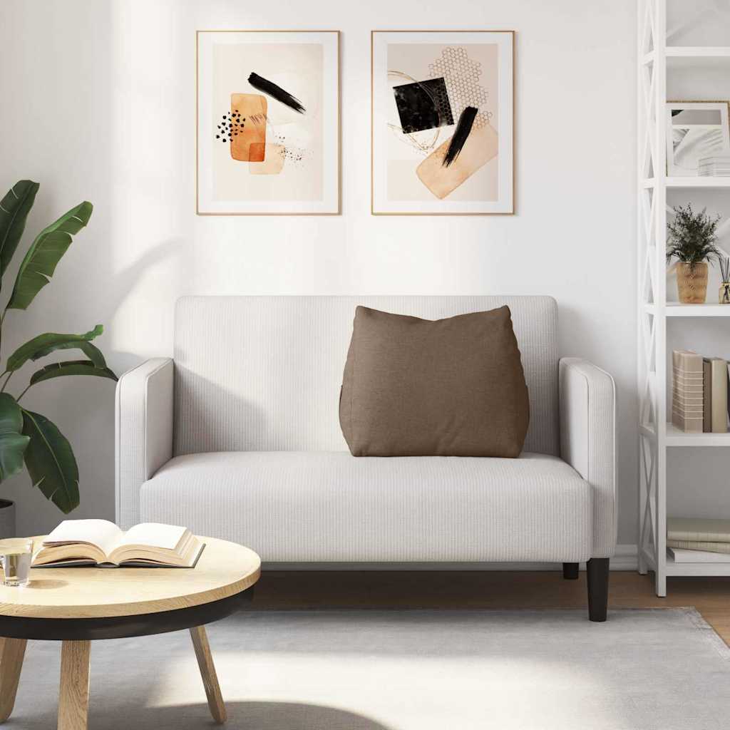 Hátpárna barna 60 x 20 x 50 cm szövet