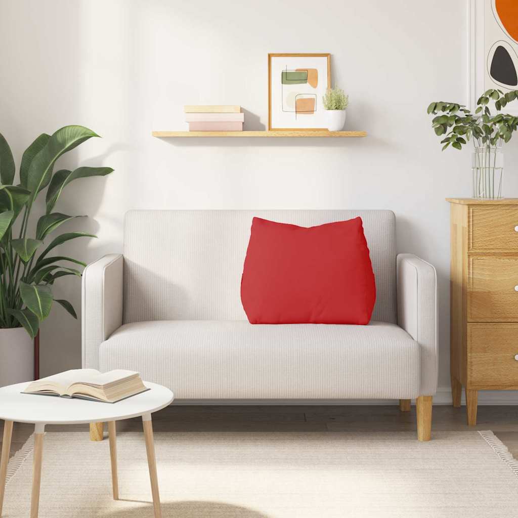 Hátpárna piros 60 x 20 x 50 cm szövet