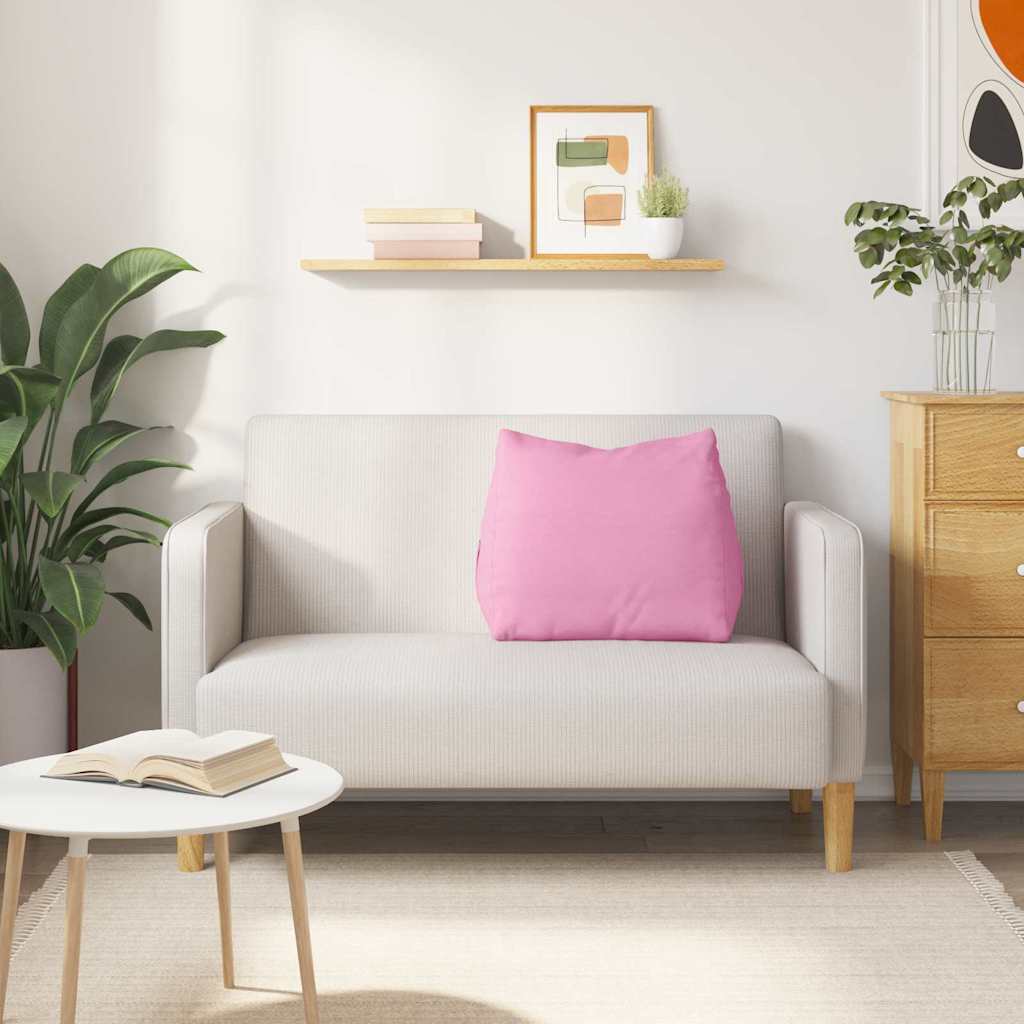 Hátpárna rózsaszín 60 x 20 x 50 cm szövet