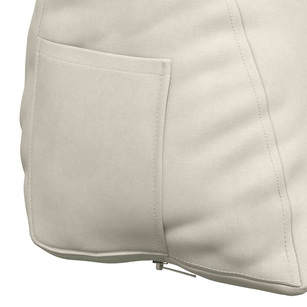 Hátpárna krém 60 x 20 x 50 cm bársonyos szövet