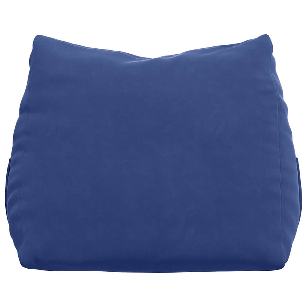 Hátpárna rendőrségi kék 60 x 20 x 50 cm bársonyos szövet