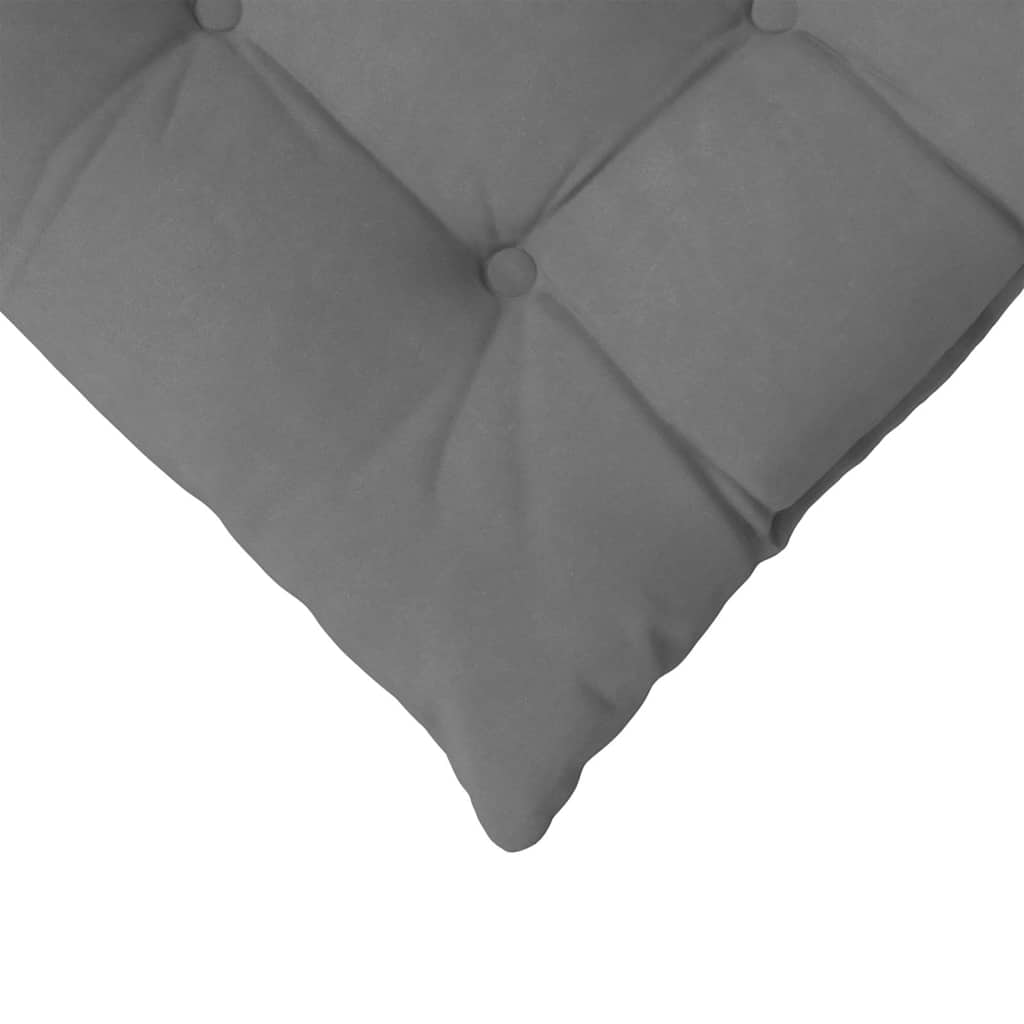 Ülőpárnák 4 pcs sötétszürke 40 x 40 x 6 cm mikroszálas