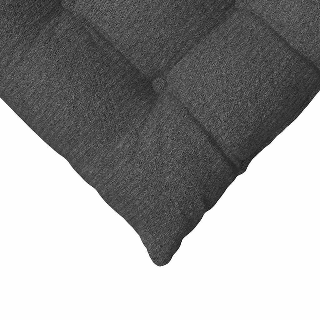 Ülőpárnák 4 pcs sötétszürke 40 x 40 x 6 cm bársonyos szövet