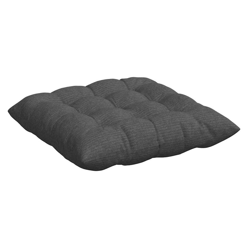 Ülőpárnák 4 pcs sötétszürke 40 x 40 x 6 cm bársonyos szövet