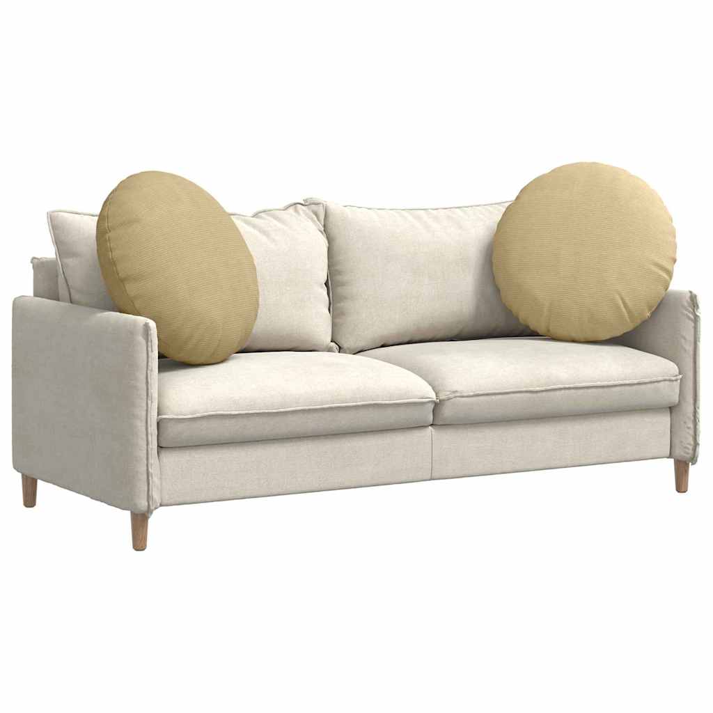 Ülőpárnák 2 pcs szürke zöld ø60 x 21 cm bársonyos szövet