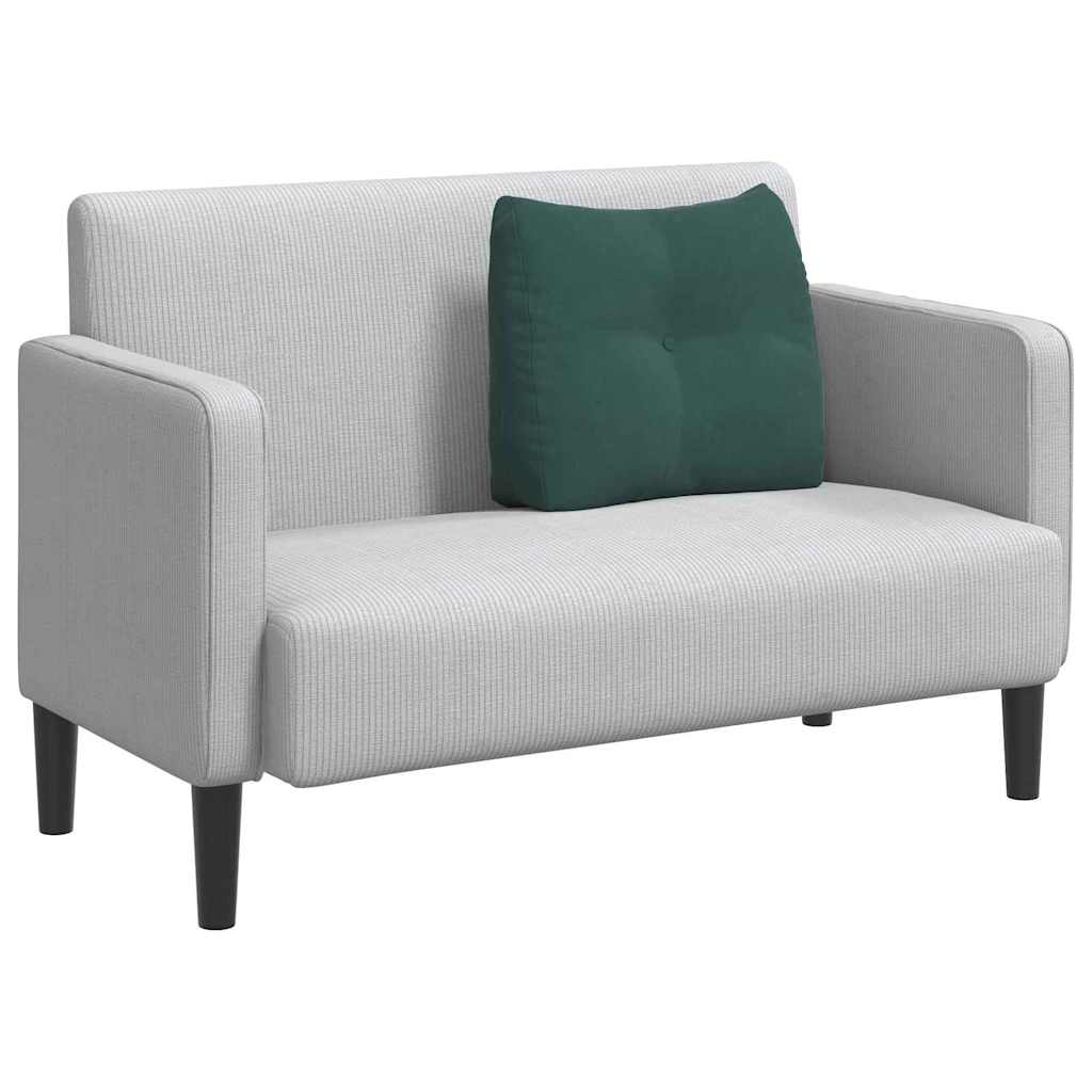 Hátpárna sötétzöld 60 x 24 x 50 cm bársony