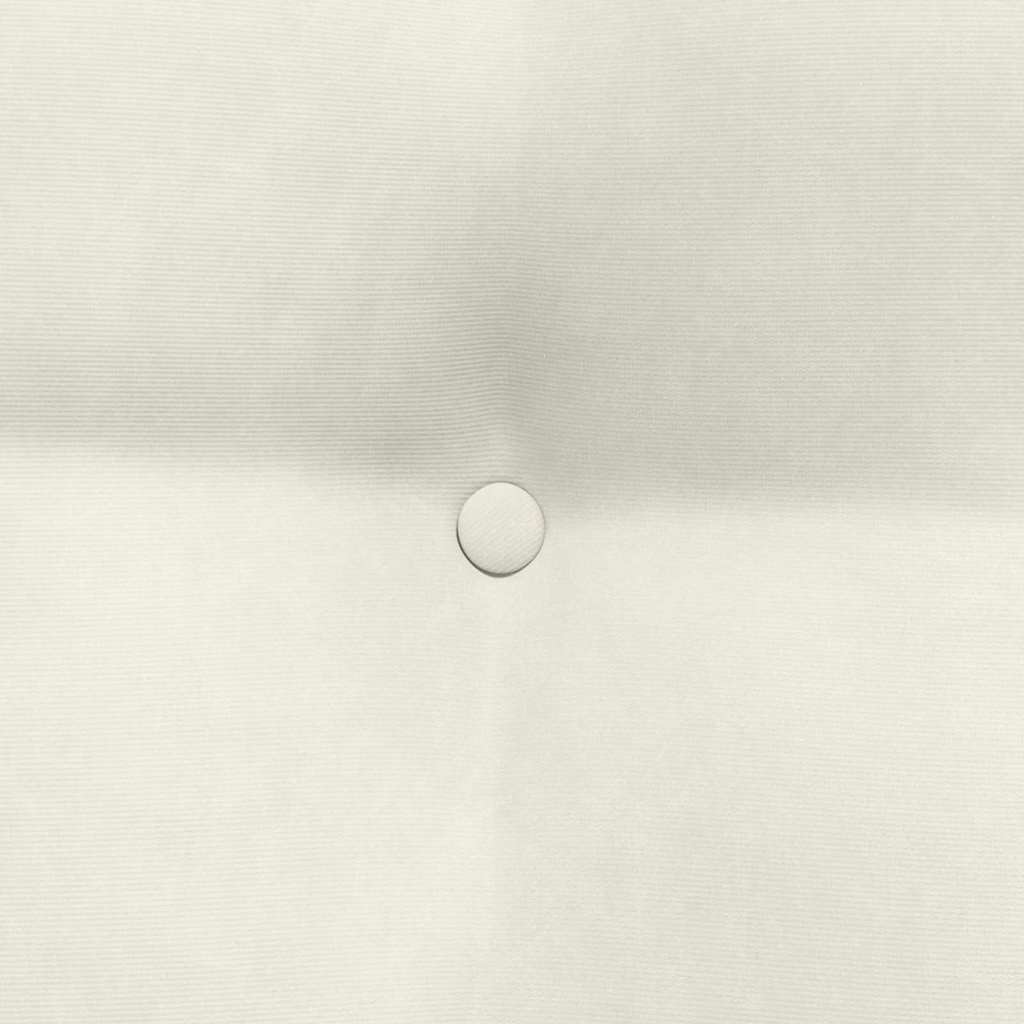 Hátpárna krém 60 x 24 x 50 cm bársony