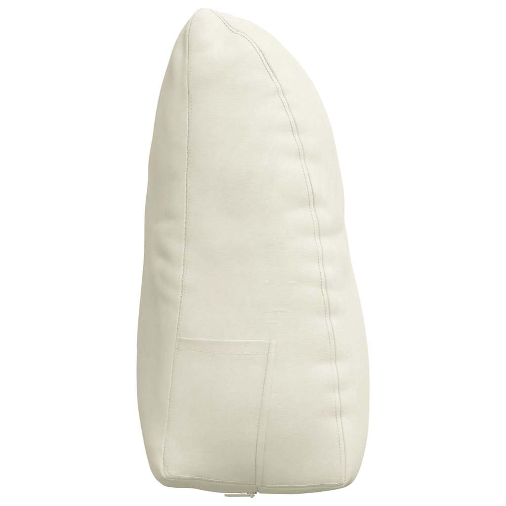 Hátpárna krém 60 x 24 x 50 cm bársony