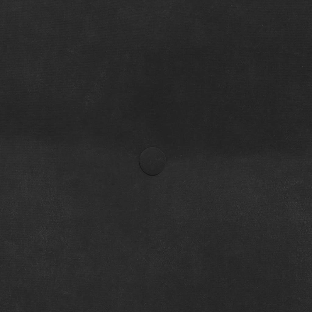 Hátpárna fekete 80 x 24 x 50 cm bársony