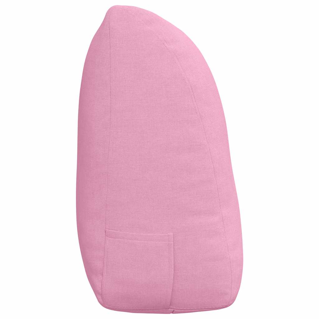 Hátpárna rózsaszín 120 x 24 x 50 cm szövet