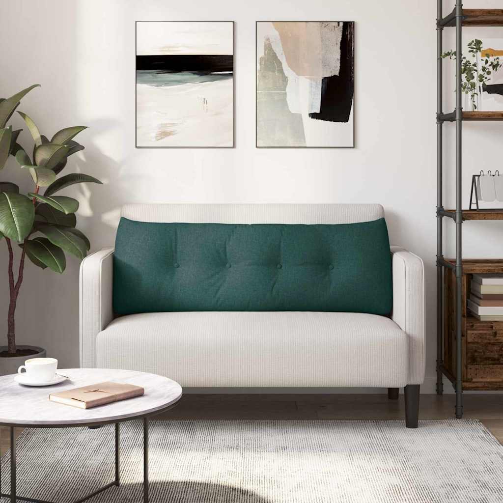 Hátpárna sötétzöld 140 x 24 x 50 cm szövet