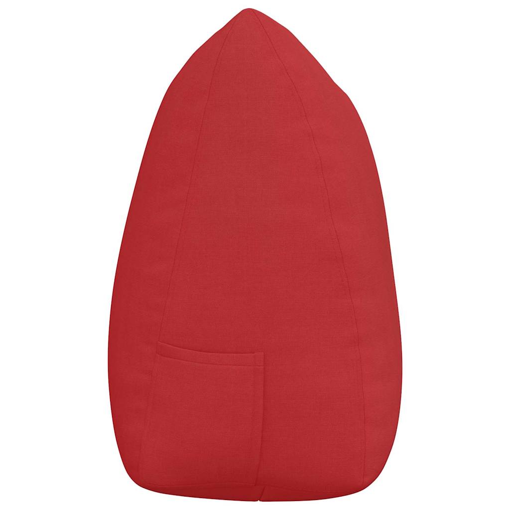 Hátpárna piros 140 x 24 x 50 cm szövet