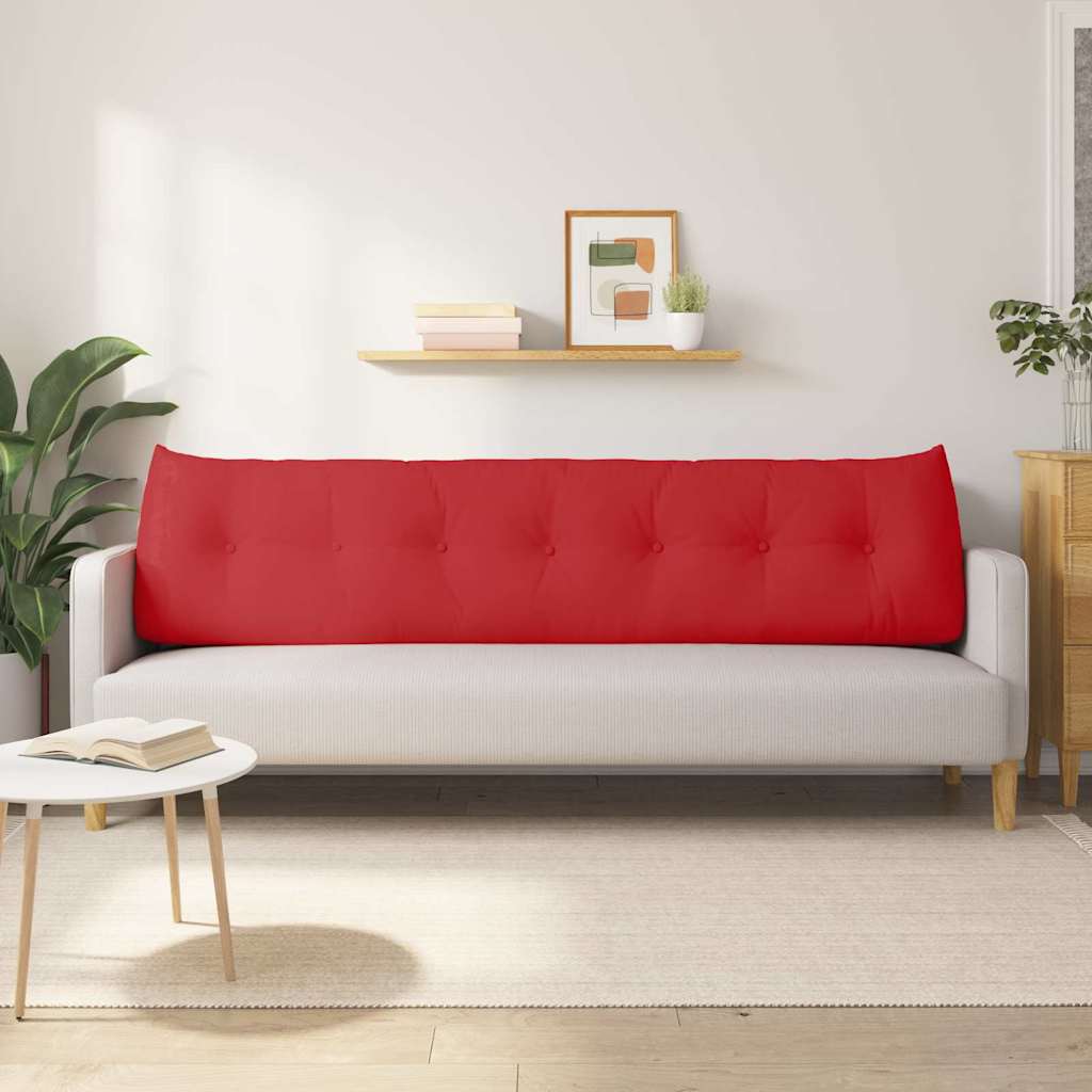 Hátpárna piros 200 x 24 x 50 cm szövet