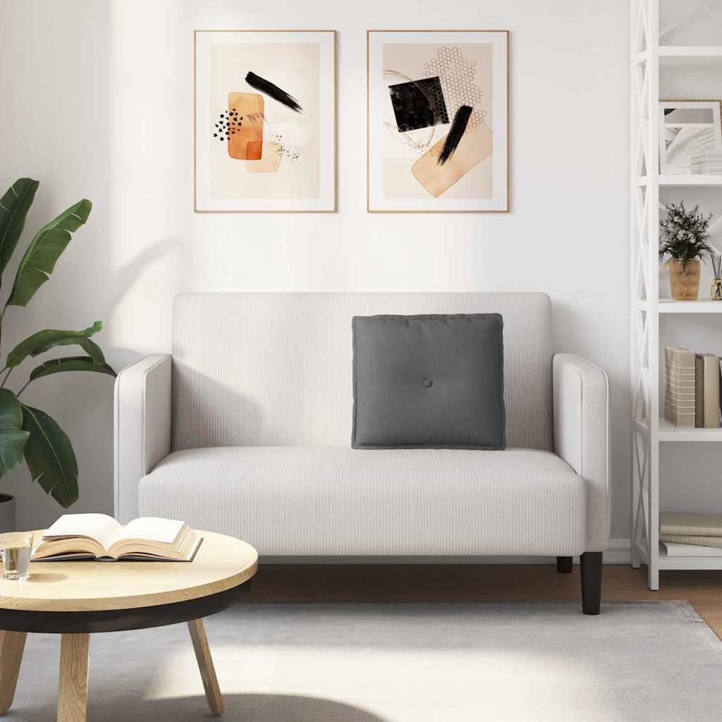 Hátpárna sötétszürke 200 x 19 x 50 cm szövet