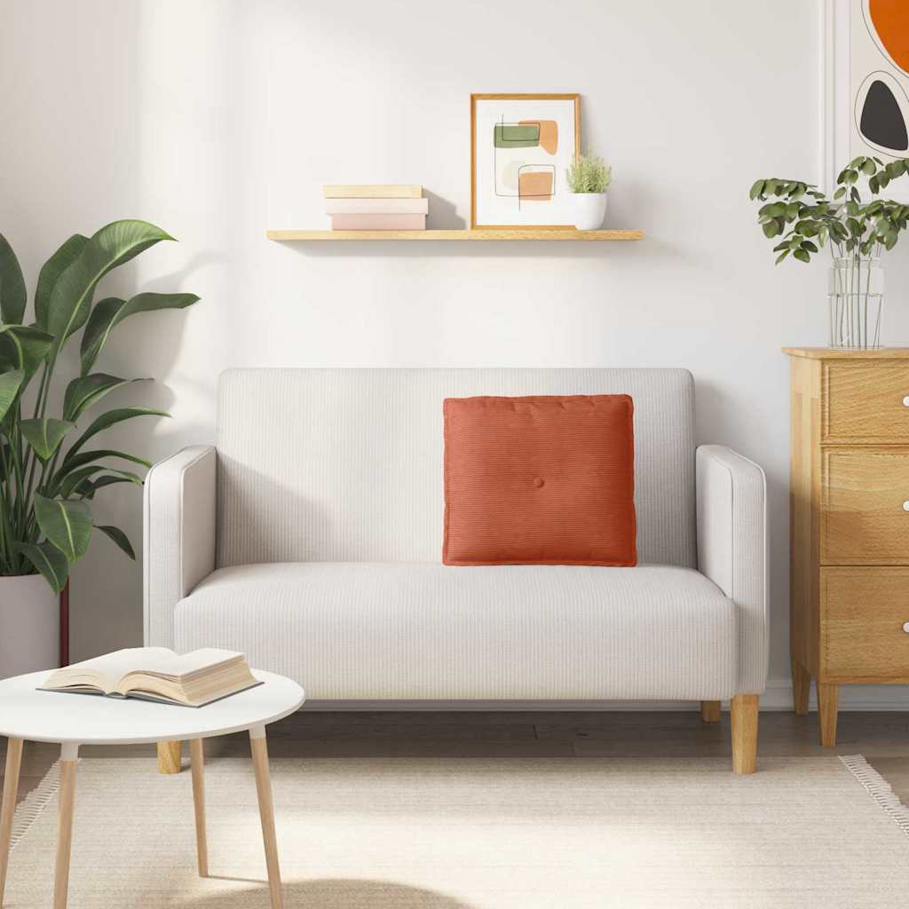 Hátpárna piros narancs 50 x 45 cm bársonyos szövet