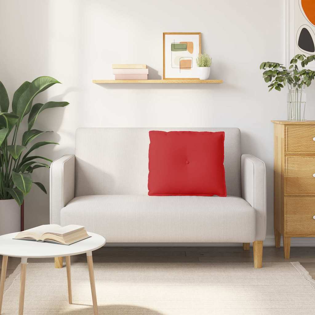 Hátpárna piros 200 x 19 x 50 cm szövet