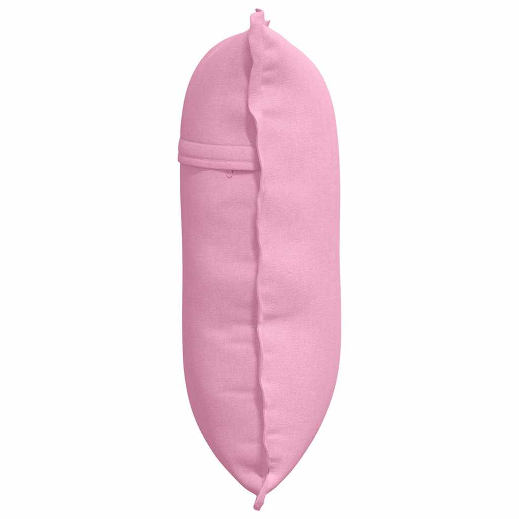 Hátpárna rózsaszín 60 x 19 x 50 cm szövet