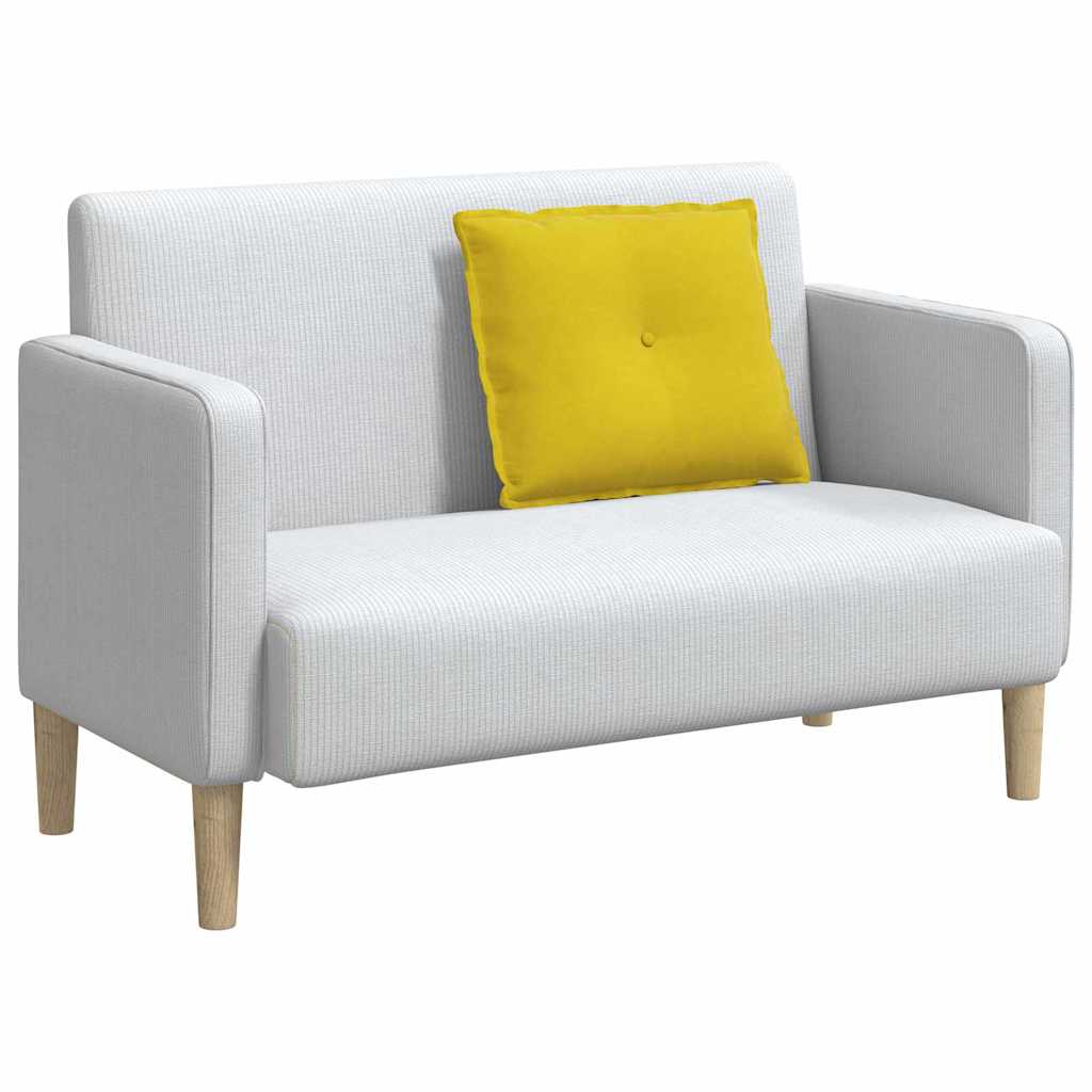 Hátpárna sárga 60 x 50 cm bársonyos szövet