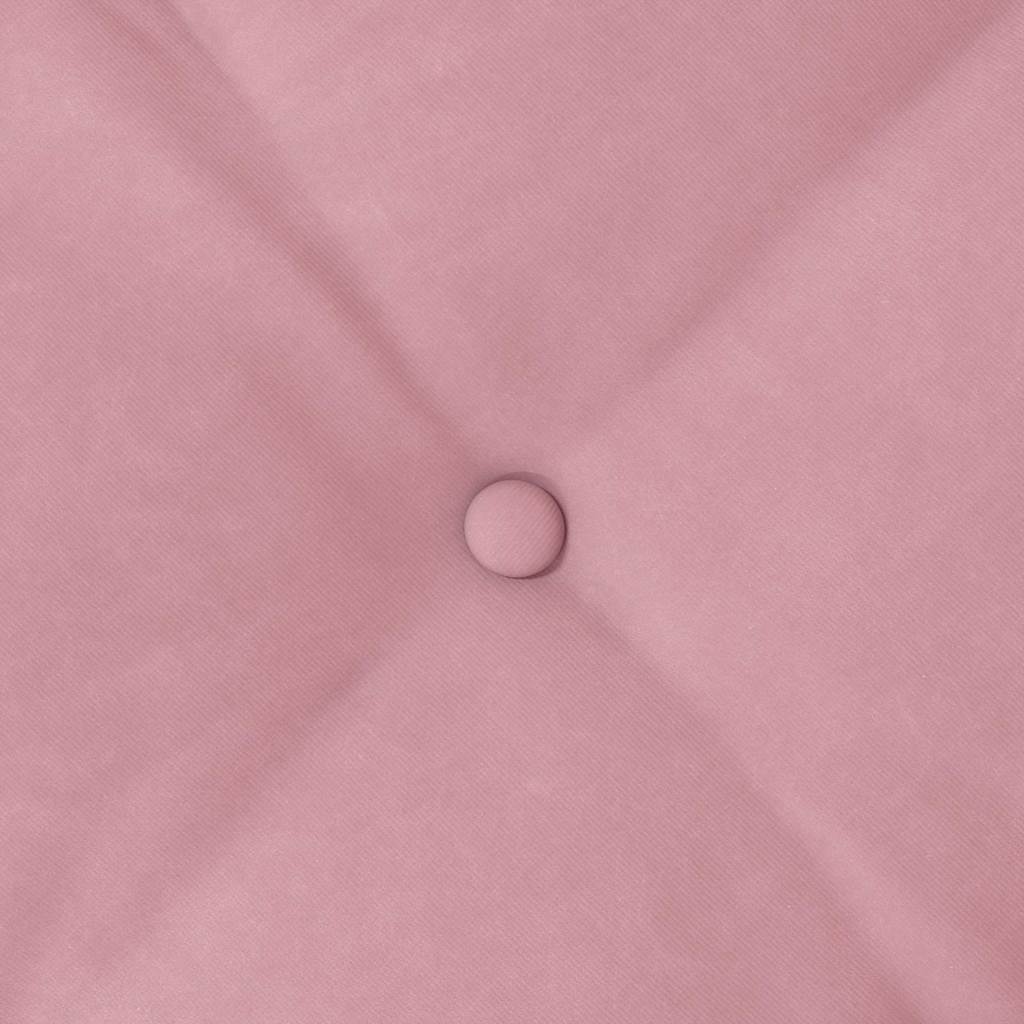 Hátpárna rózsaszín 80 x 50 cm bársonyos szövet