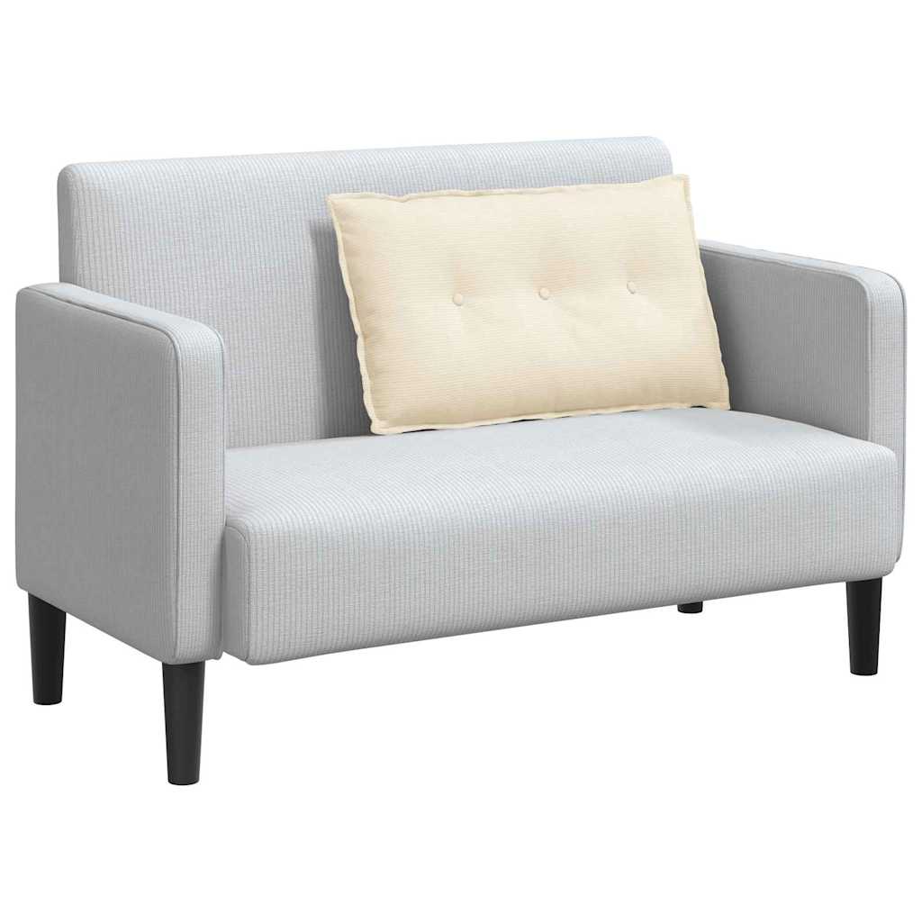 Hátpárna krém 80 x 50 cm bársonyos szövet