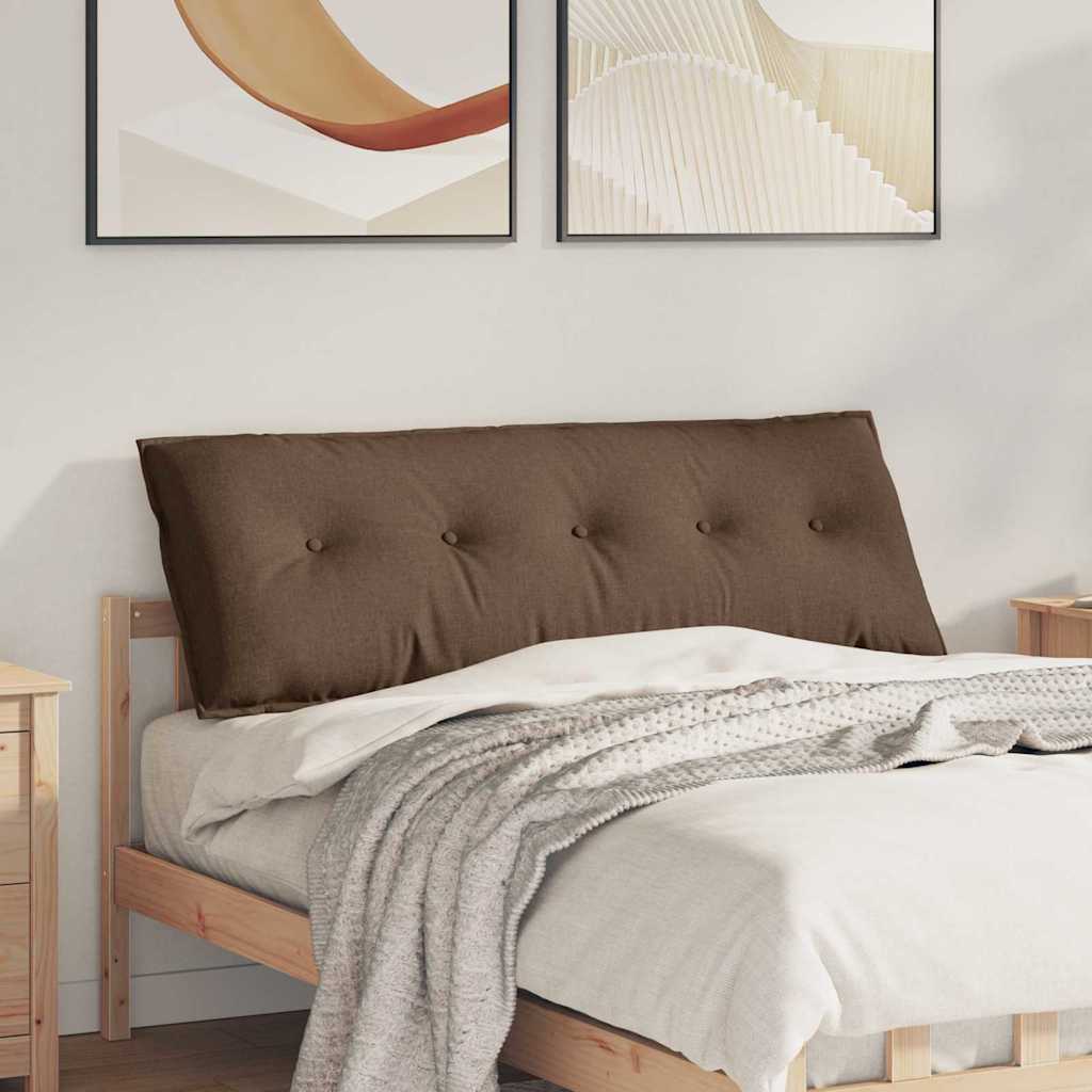 Hátpárna barna 140 x 19 x 50 cm szövet