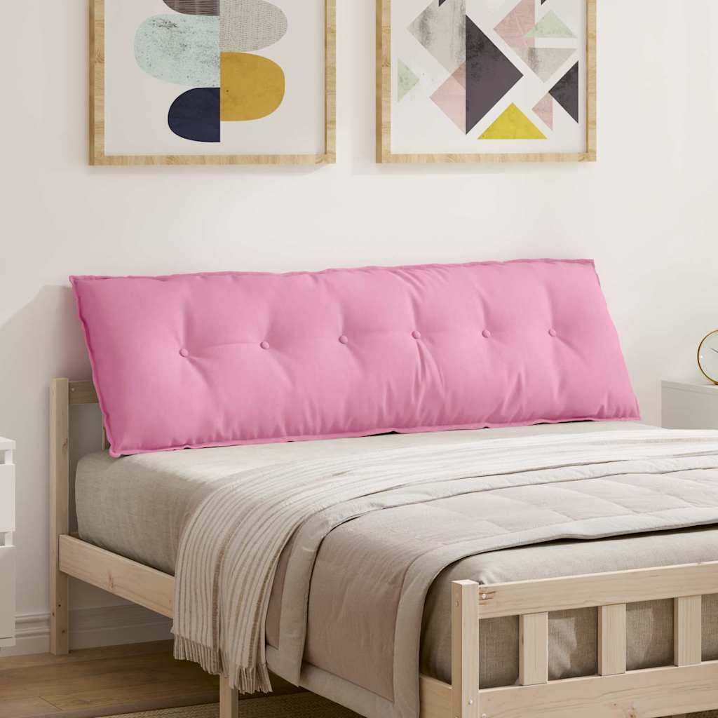 Hátpárna rózsaszín 160 x 19 x 50 cm szövet