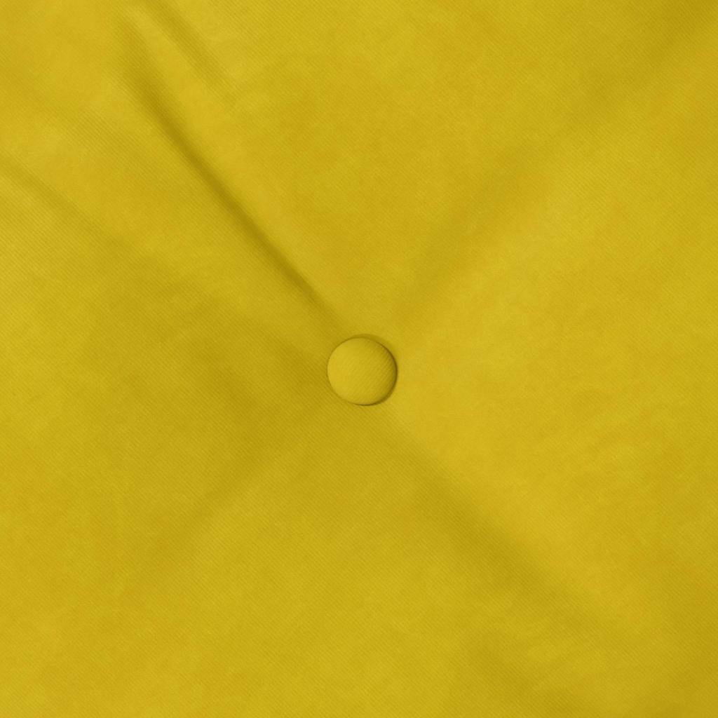 Hátpárna sárga 160 x 50 cm bársonyos szövet