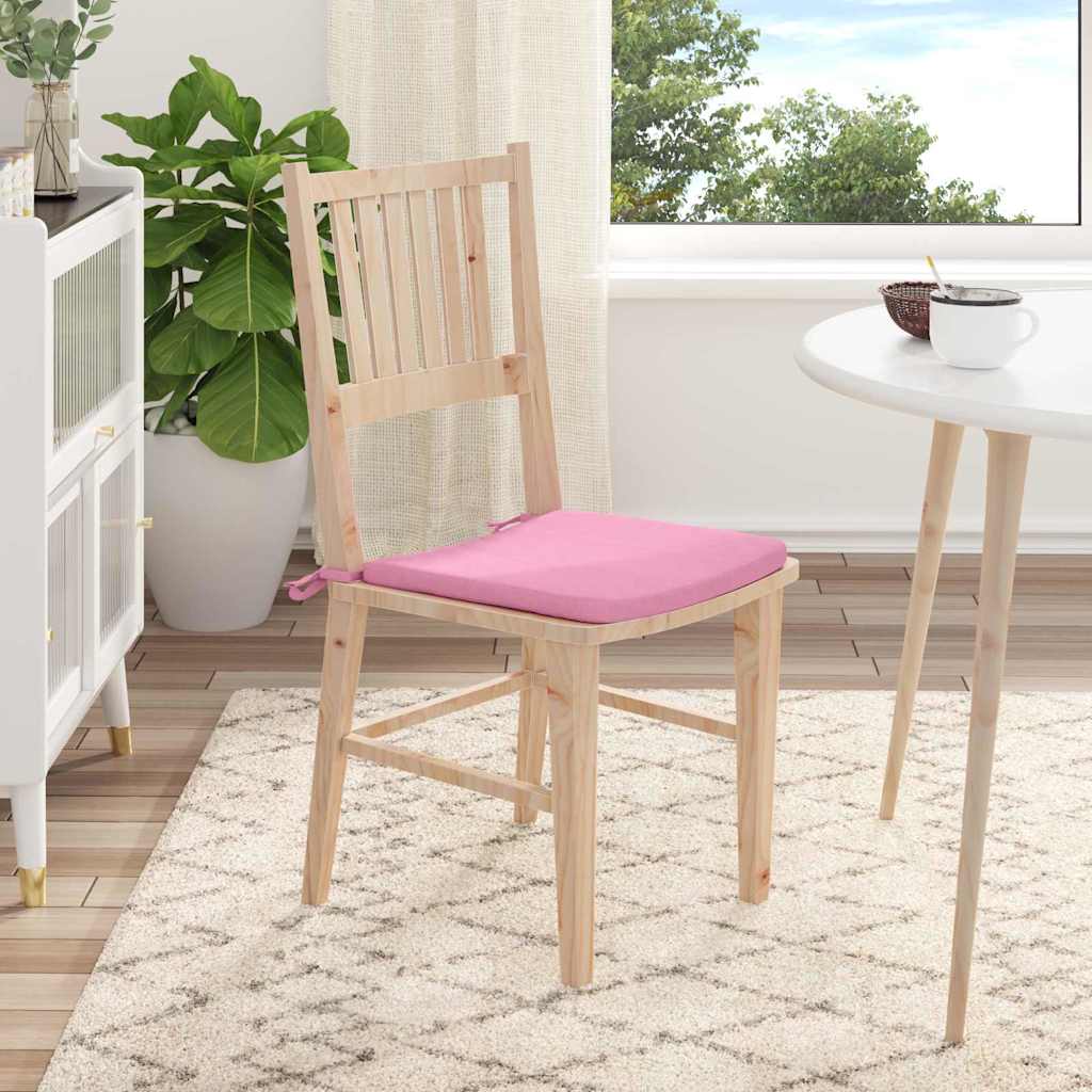 Ülőpárnák 4 pcs rózsaszín 40 x 40 x 3 cm szövet Ülőpárnák 4 pcs rózsaszín 40 x 40 x 3 cm szövet