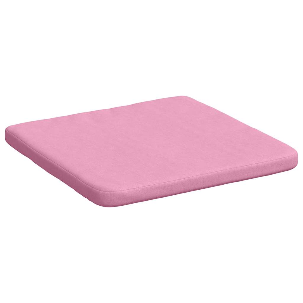 Ülőpárnák 4 pcs rózsaszín 40 x 40 x 3 cm szövet Ülőpárnák 4 pcs rózsaszín 40 x 40 x 3 cm szövet