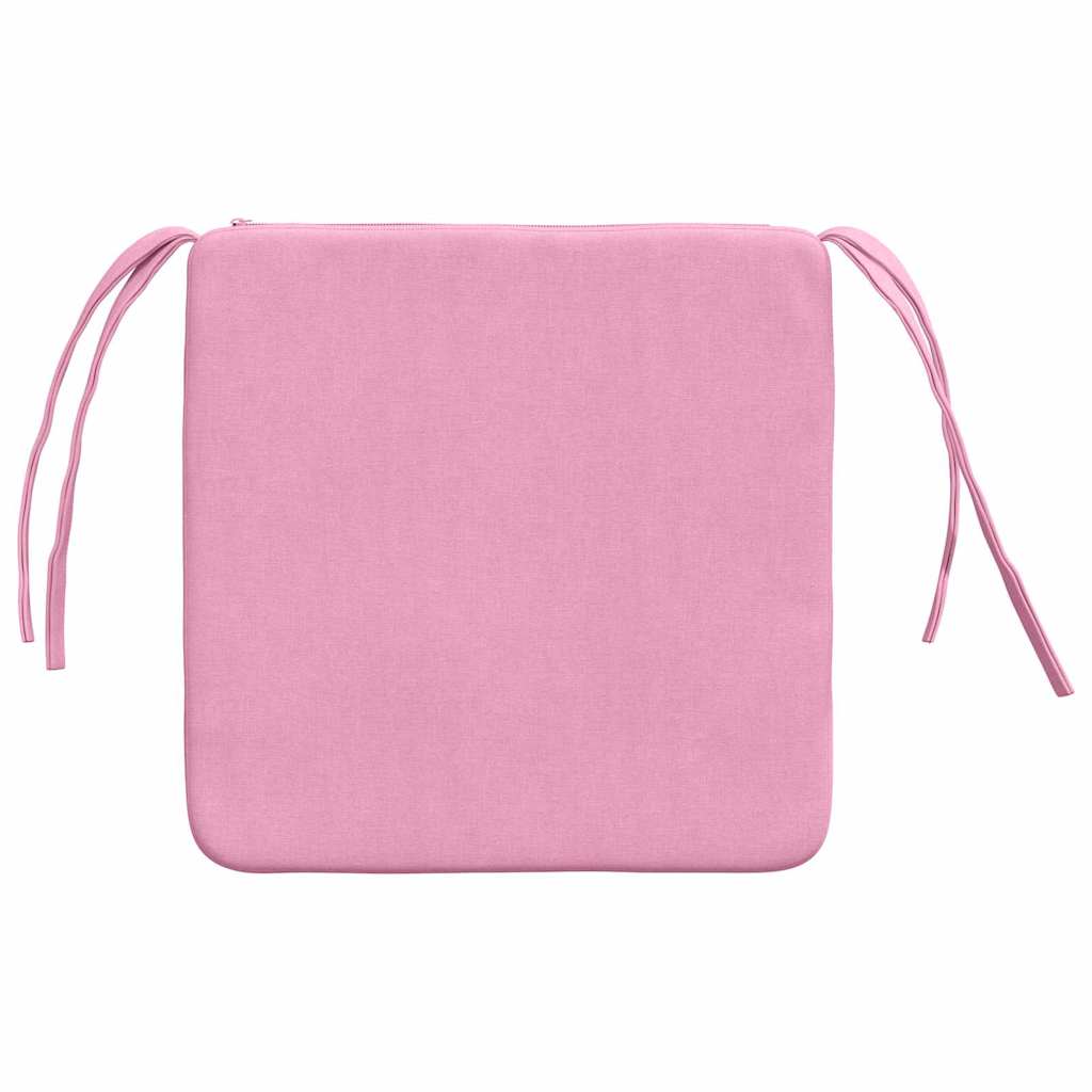 Ülőpárnák 4 pcs rózsaszín 40 x 40 x 3 cm szövet Ülőpárnák 4 pcs rózsaszín 40 x 40 x 3 cm szövet