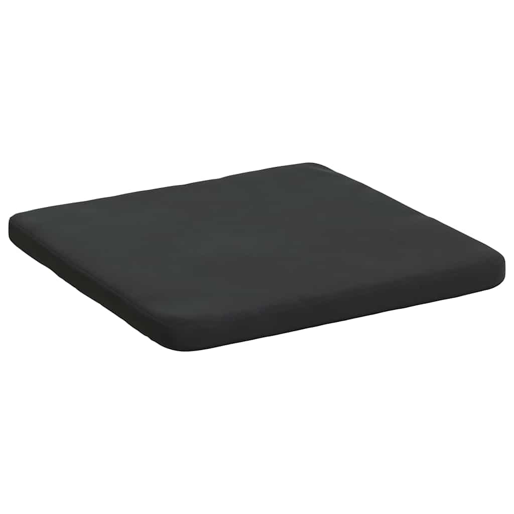 Ülőpárnák 4 pcs fekete 40 x 40 x 3 cm bársony