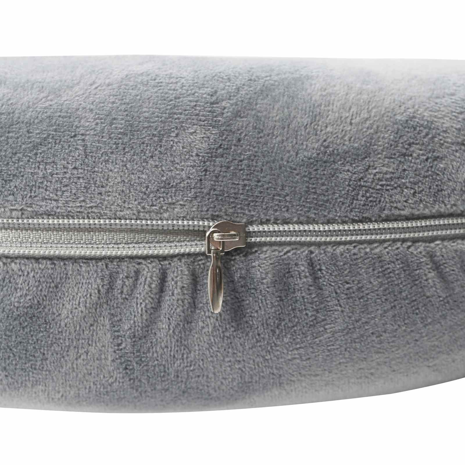 Párna párnával szürke 27 x 27 x 8,5 cm bársony