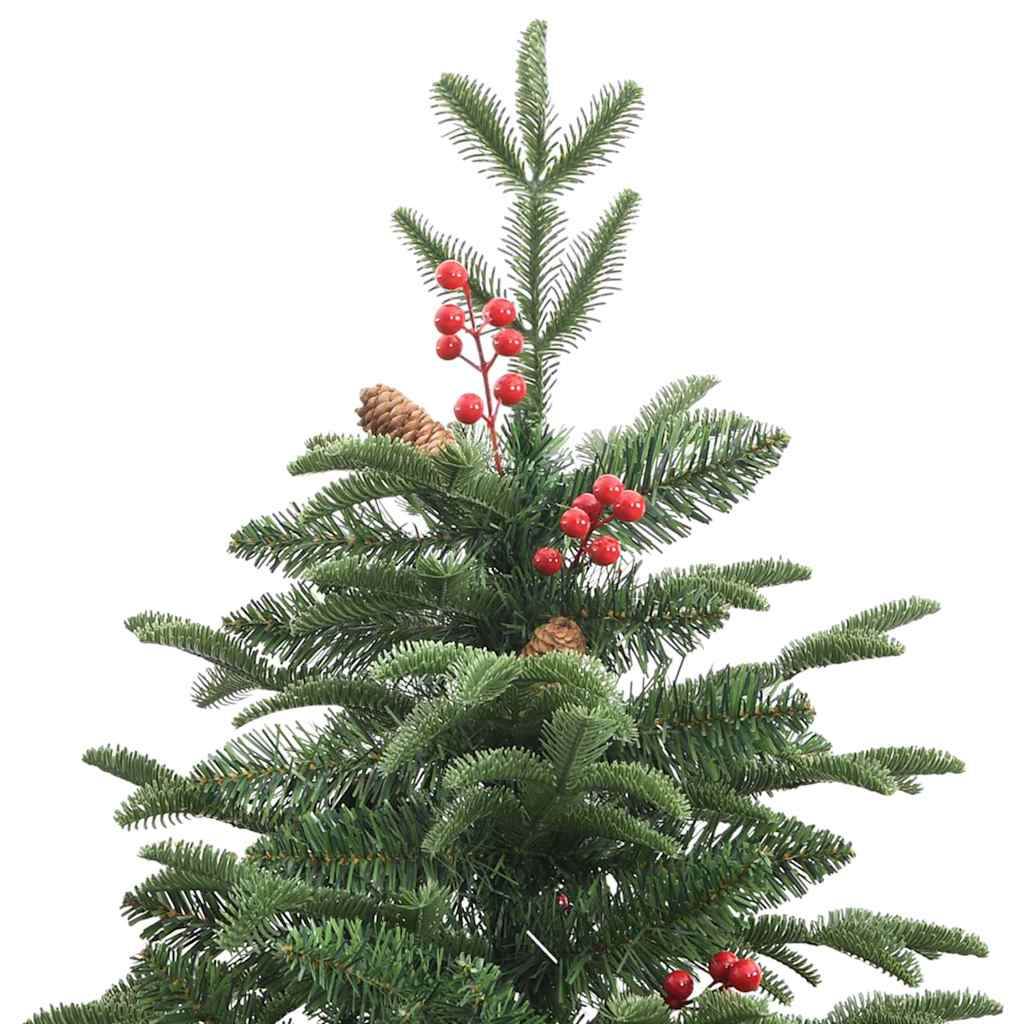 Mű karácsonyfa 300 led-del zöld 180 cm pvc és fém és műanyag