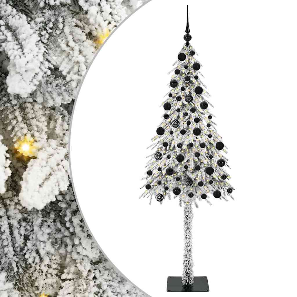 Karácsonyfa 300 led-del állvánnyal fehér 210 cm pe és acél