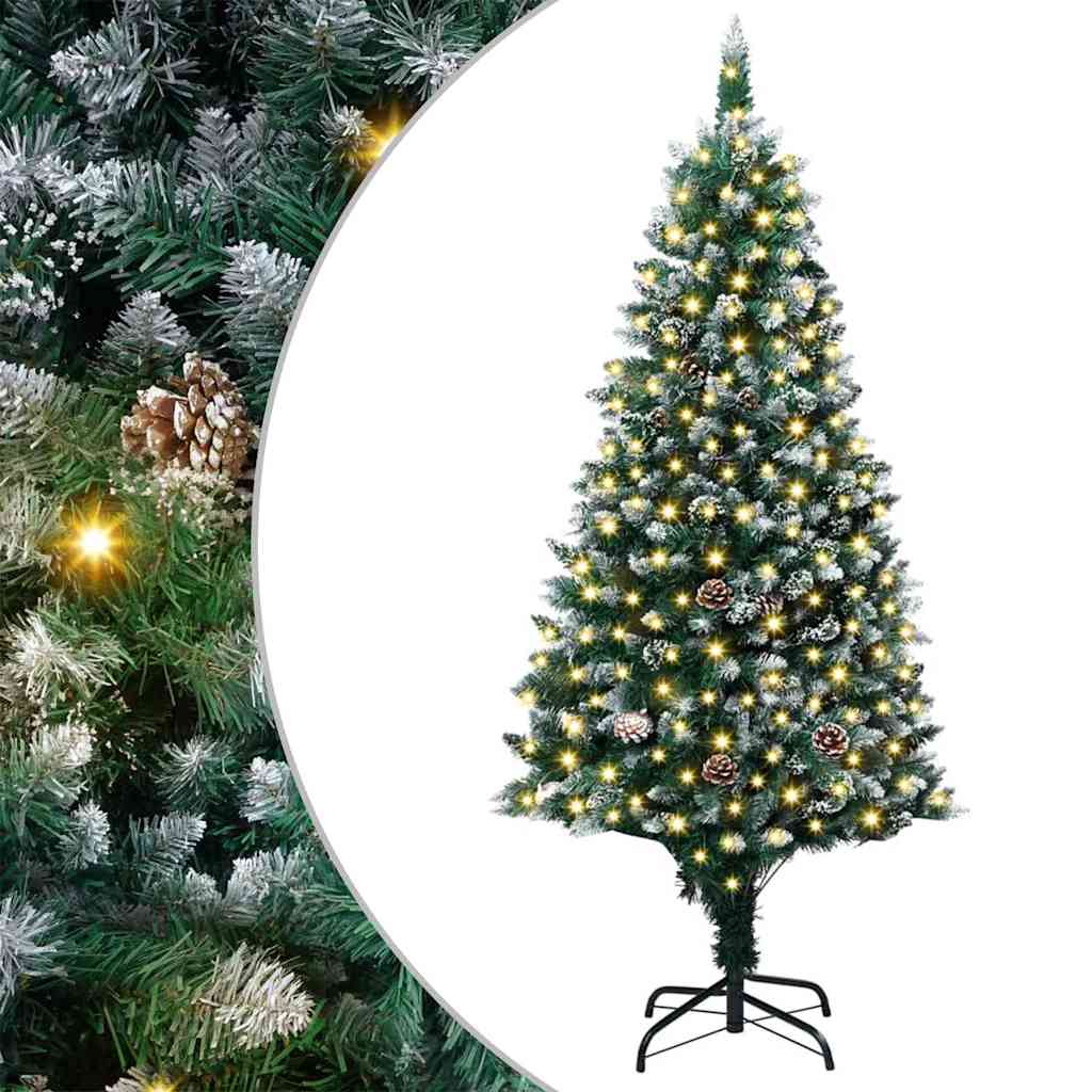 Mű karácsonyfa led -es lámpákkal zöld 180 cm pvc