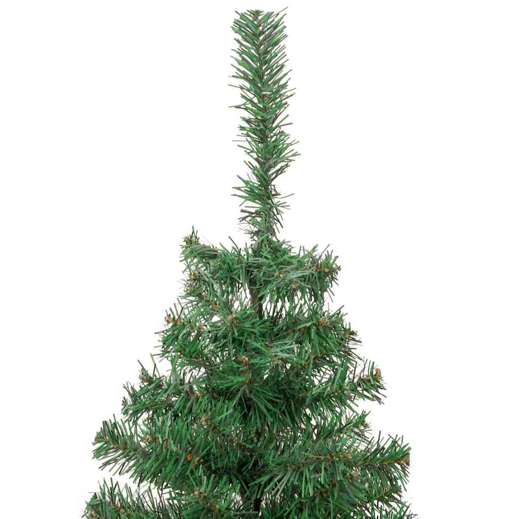 Mű karácsonyfa led -es lámpákkal zöld 180 x 40 cm pvc