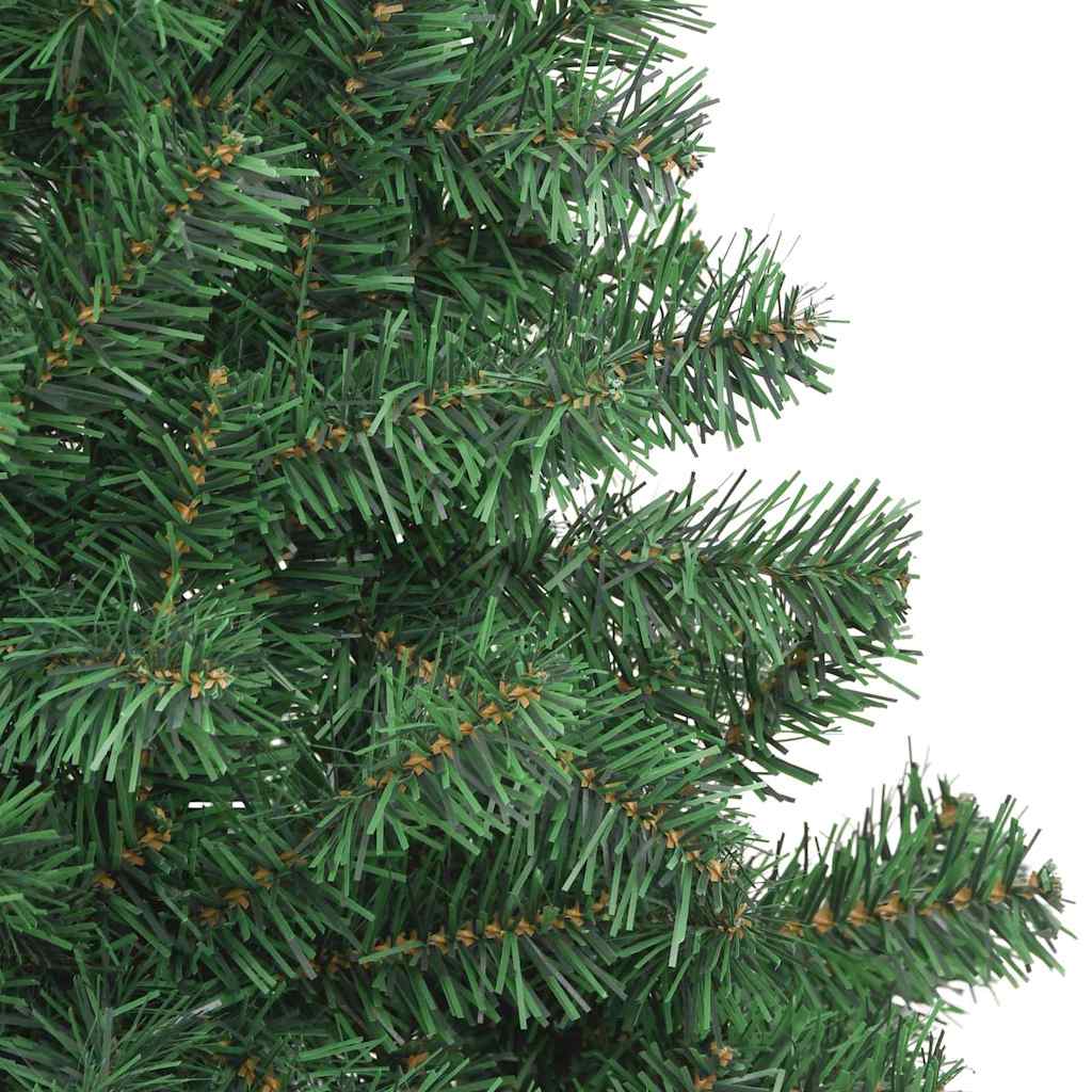 Mű karácsonyfa led -es lámpákkal zöld 180 x 40 cm pvc