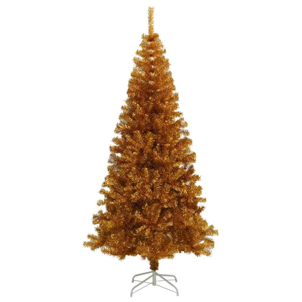 Mű karácsonyfák led -es lámpákkal arany 180 cm pet