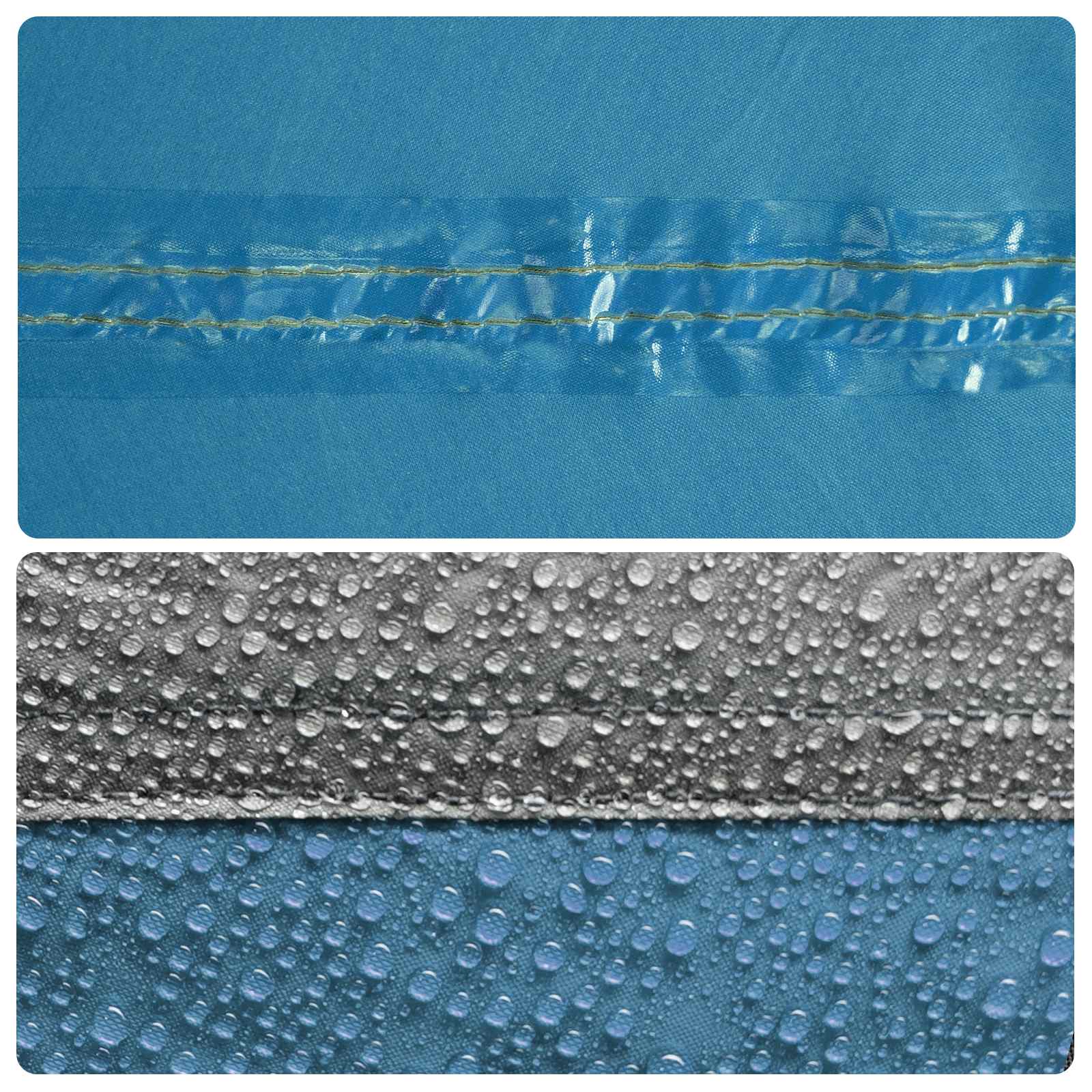 Hátizsákos sátor kék 4 személyes 185t poliészter pu bevonattal
