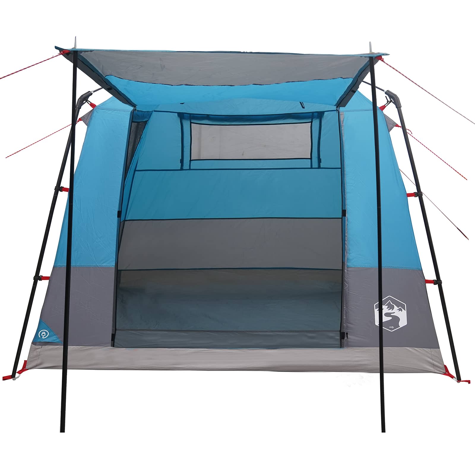 Wc sátor kék 10 személyes 185t poliészter pu bevonattal