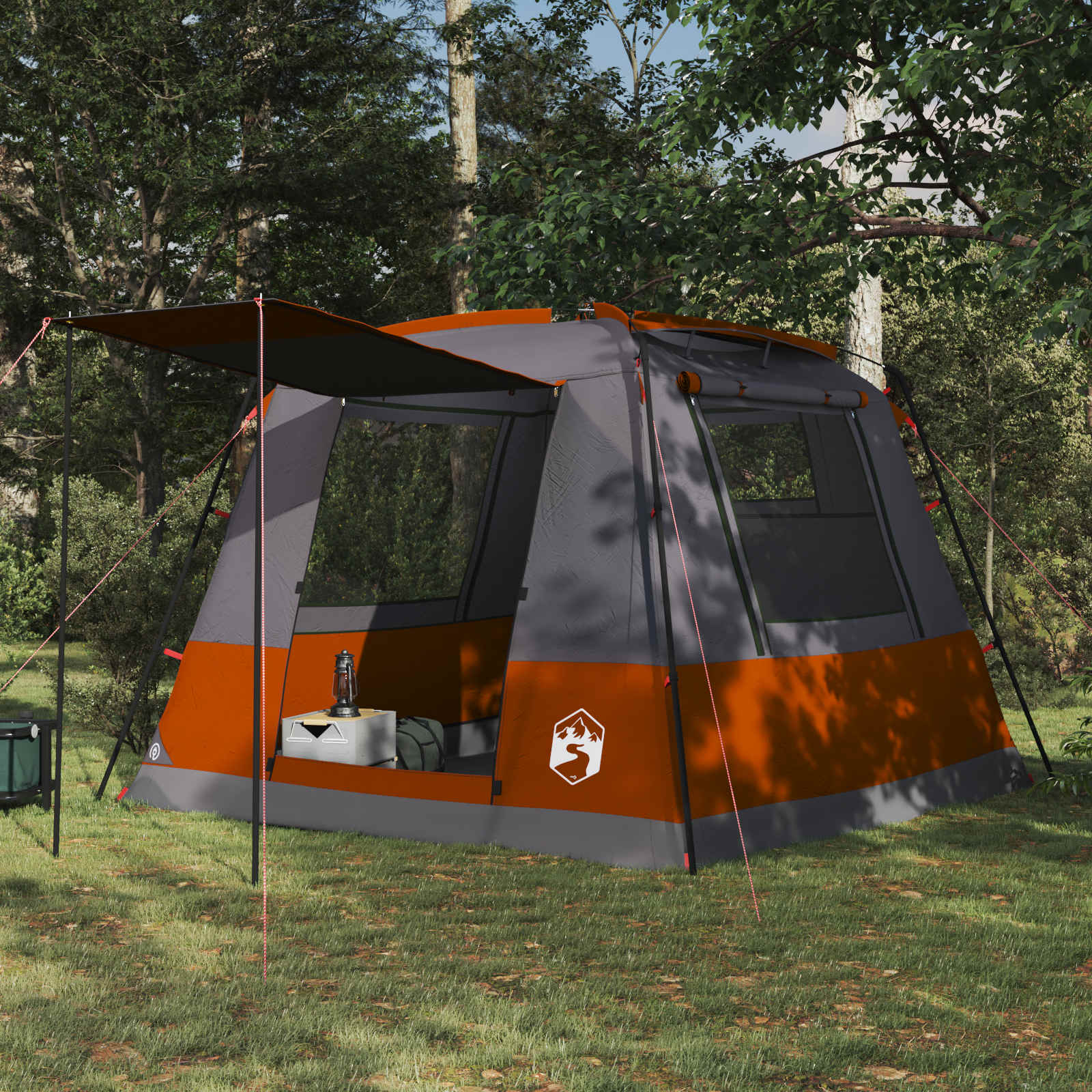 Wc sátor szürke és narancs 10 személyes