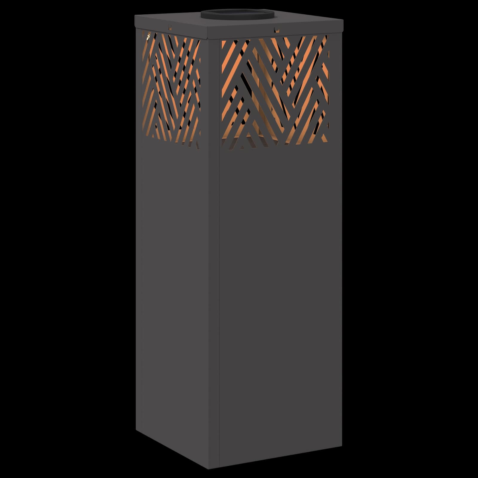 Napelemmel működő led ösvény világítás halszálka 2 pcs fekete